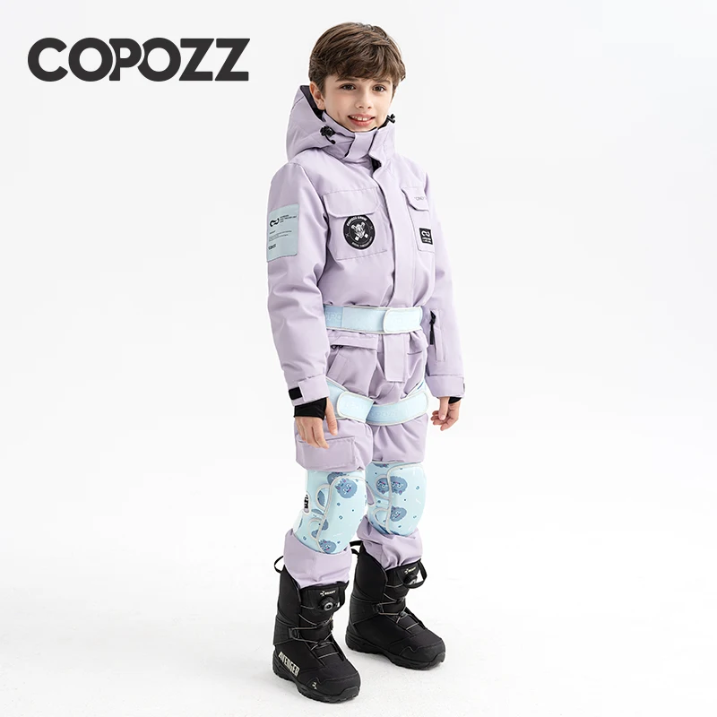 COPOZZ Cartoon-Muster Kinder schützende Hüftpolster Skifahren Snowboard Schutz Shorts Rollschuh Butt Pad Hosen Knieschoner Set