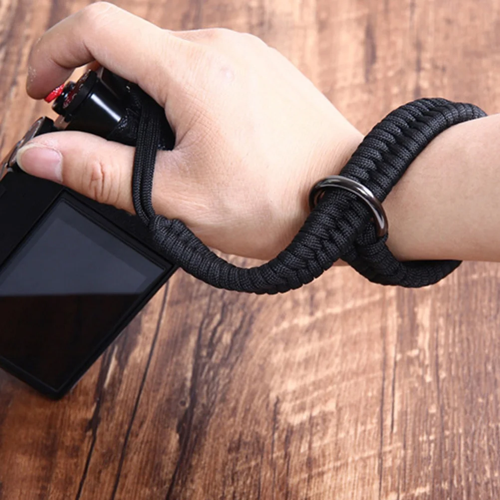 

2pcs Camera Wrist Strap For Dslr Mirrorless Cameras Quick Release Stainless Steel -Core Parachute Rope Durable Safety