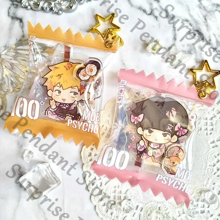 

Предпродажа - Mobu Saiko Hyaku Mob Psycho 100, надувная сумка для конфет, брелок, значок, подвеска, коллеги, ambitus Kageyama Shigeo