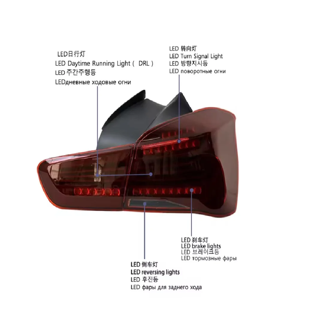 1set Suitable for 15-18 BMW 1 Series taillight assembly F20 F21 modified CSL LED rear taillight streamer light