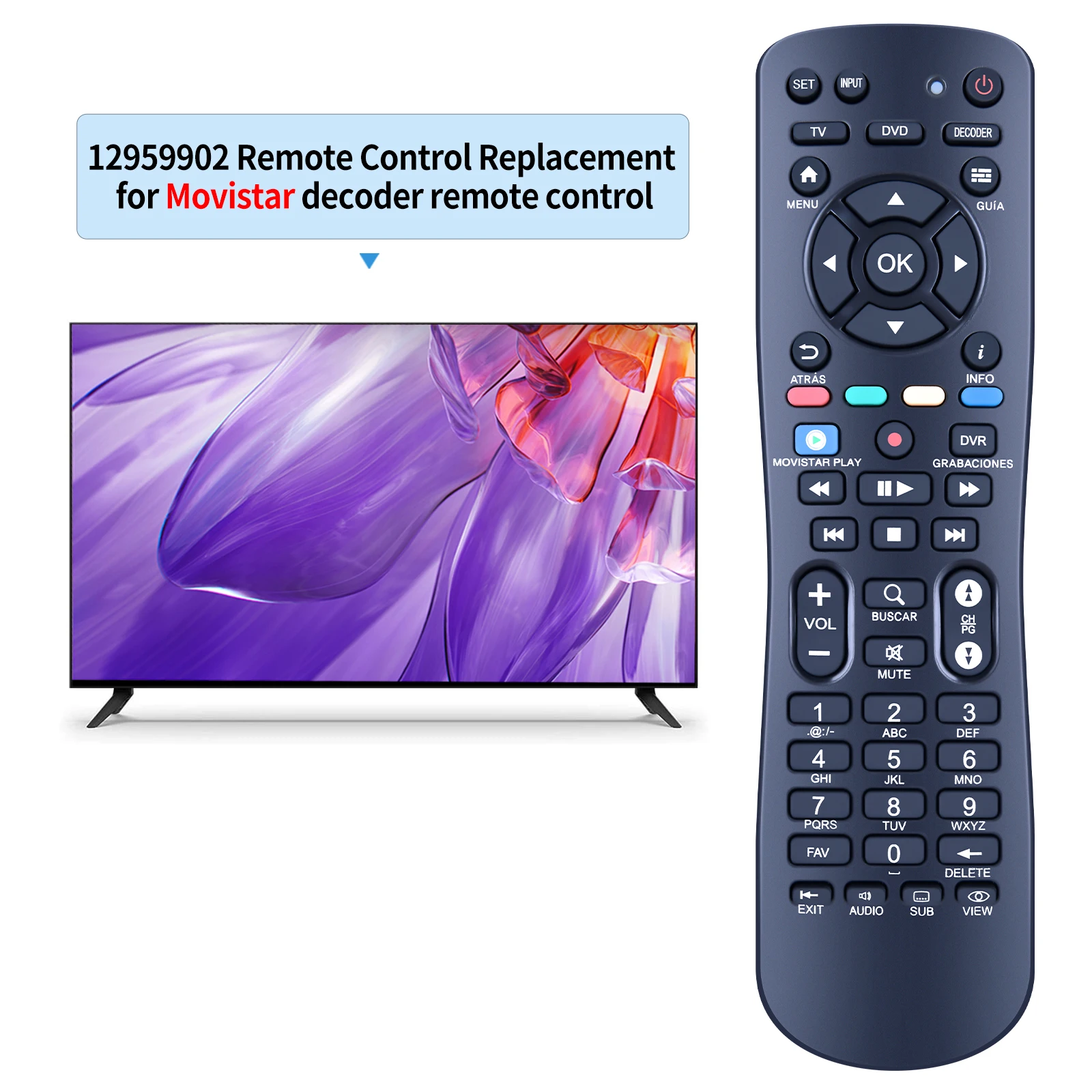 Remote control for Movistar decoder - all models 12959902