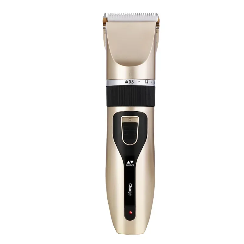 Golden electric hair clipper Electric push adult shaver Portable children's hair clipper rechargeable and silent