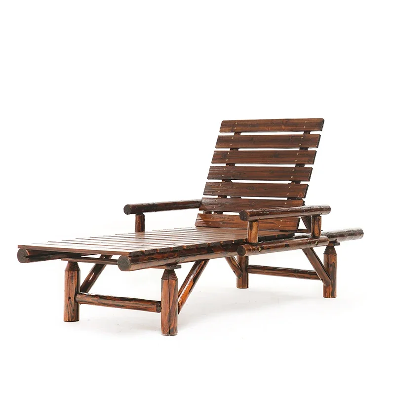 

Outdoor Leisure Recliner Outdoor Solid Wood Beach Chair