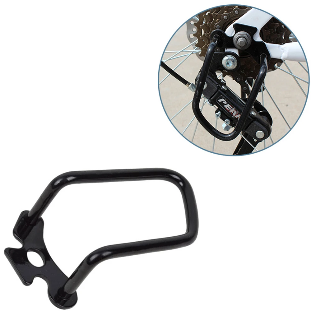 

Bicycle Rear Gear Derailleur Chain Guard Protector Steel Bike Transmission Protection Frame Cycling Double Wings Arched Bracket