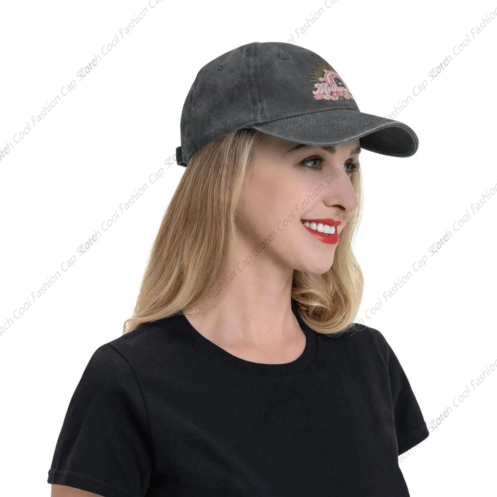 Retro Motherhood Baseball Cap for Men Women Vintage Trucker Denim Hat Washed Cotton Fashion Unisex Adjustable Sports