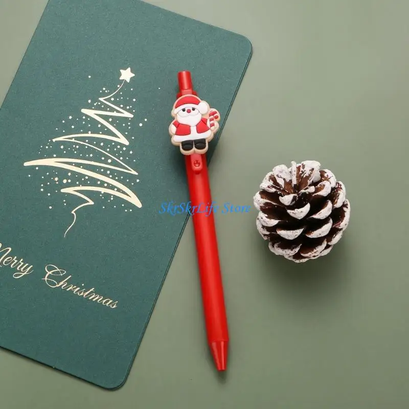 

E65E 5/10x 0.5mm Gel Pen Writing Pen Santa Gel Pen Stationery Pen Neutral Pen Pen Journaling Pen School Supplie