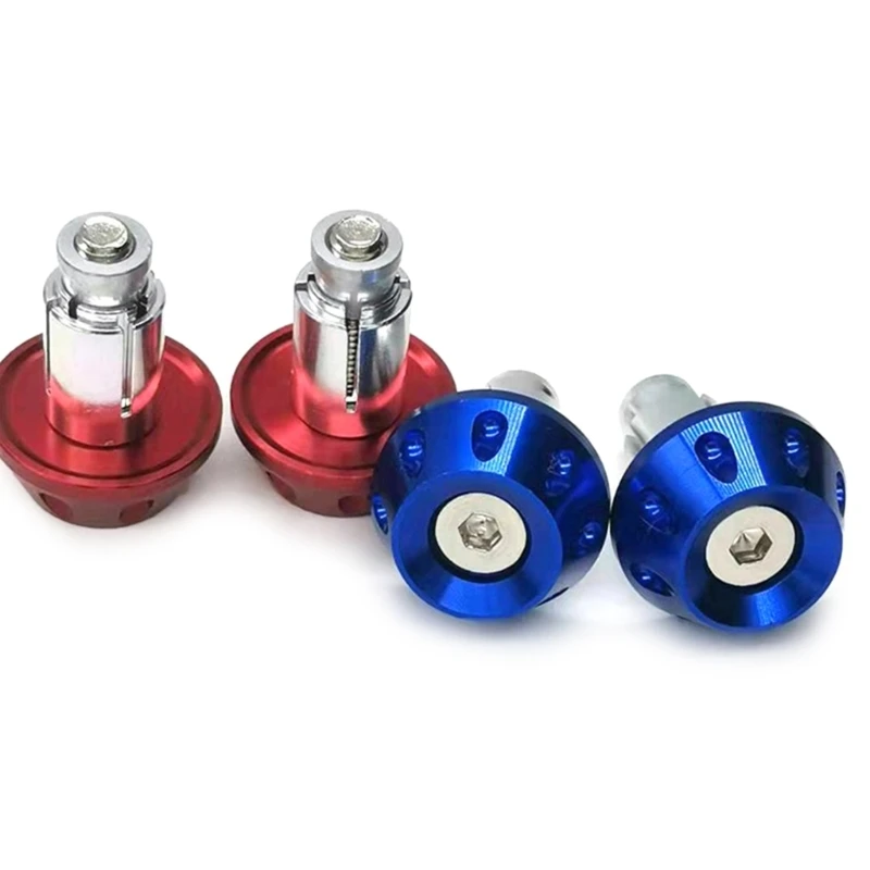 Motorcycles Handle Bar End Weight Handlebar Grips Anti Vibration Silder Plug image 3