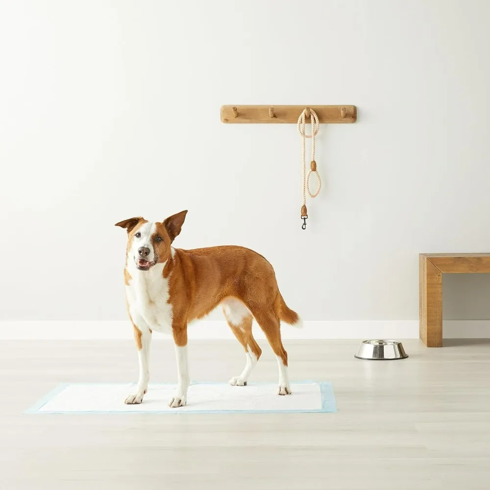 

Подушечки для мочи для собак и щенков, 5-слойные, герметичные, супервпитывающие, быстросохнущая поверхность, приучение к горшку, обычные (22x22 дюйма), 150 шт.