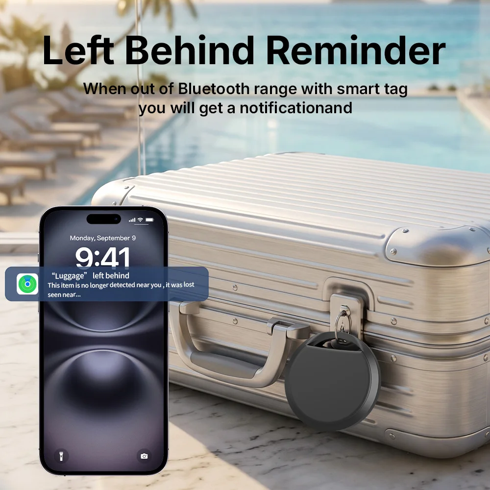 Vivilife Smart Tracker for Apple Find My App Left Behind Reminder Positioning Sharing ISO Smart Tag with Protective Shell Option