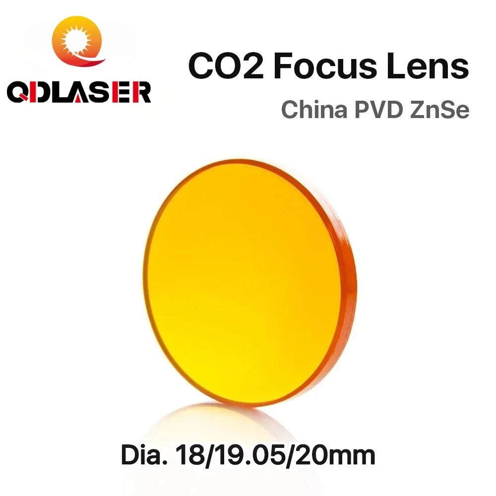 ZnSe CO2 Laser Focus Lens Dia 18 19.05 20mm FL 38.1-127mm 1.5-4 Inch for Engraving Cutting Machine Accessories