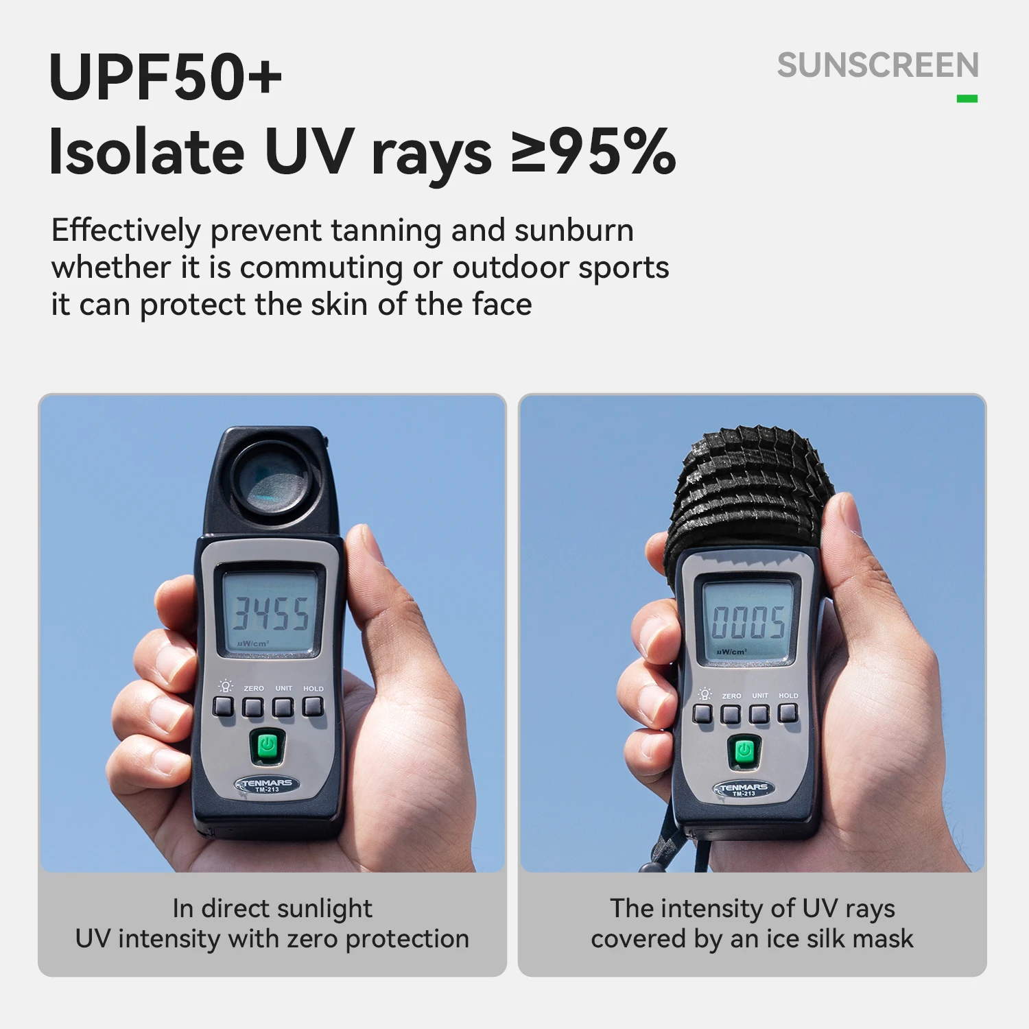 قناع وجه من الحرير الجليدي من ROCKBROS، قناع وجه قابل للغسل وقابل للتعديل لركوب الدراجات بعامل حماية من أشعة الشمس 50+، قناع رياضي للجري قابل للتنفس مريح #2