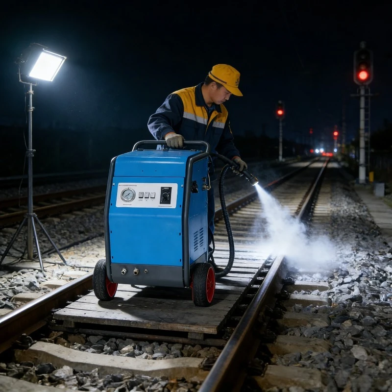 

Compact Industrial Dry Ice Wash Machine Small Footprint CO2 Blaster for Garage Workshop Car Engine Maintenance Tool Kit