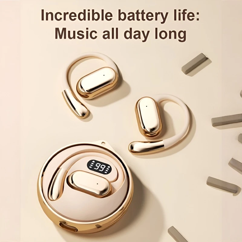 360° Surround Smart Wireless In-Ear Headphones with Low Latency, Fingerprint Control, OnEar Bluetooth Earbuds, Long Battery Life