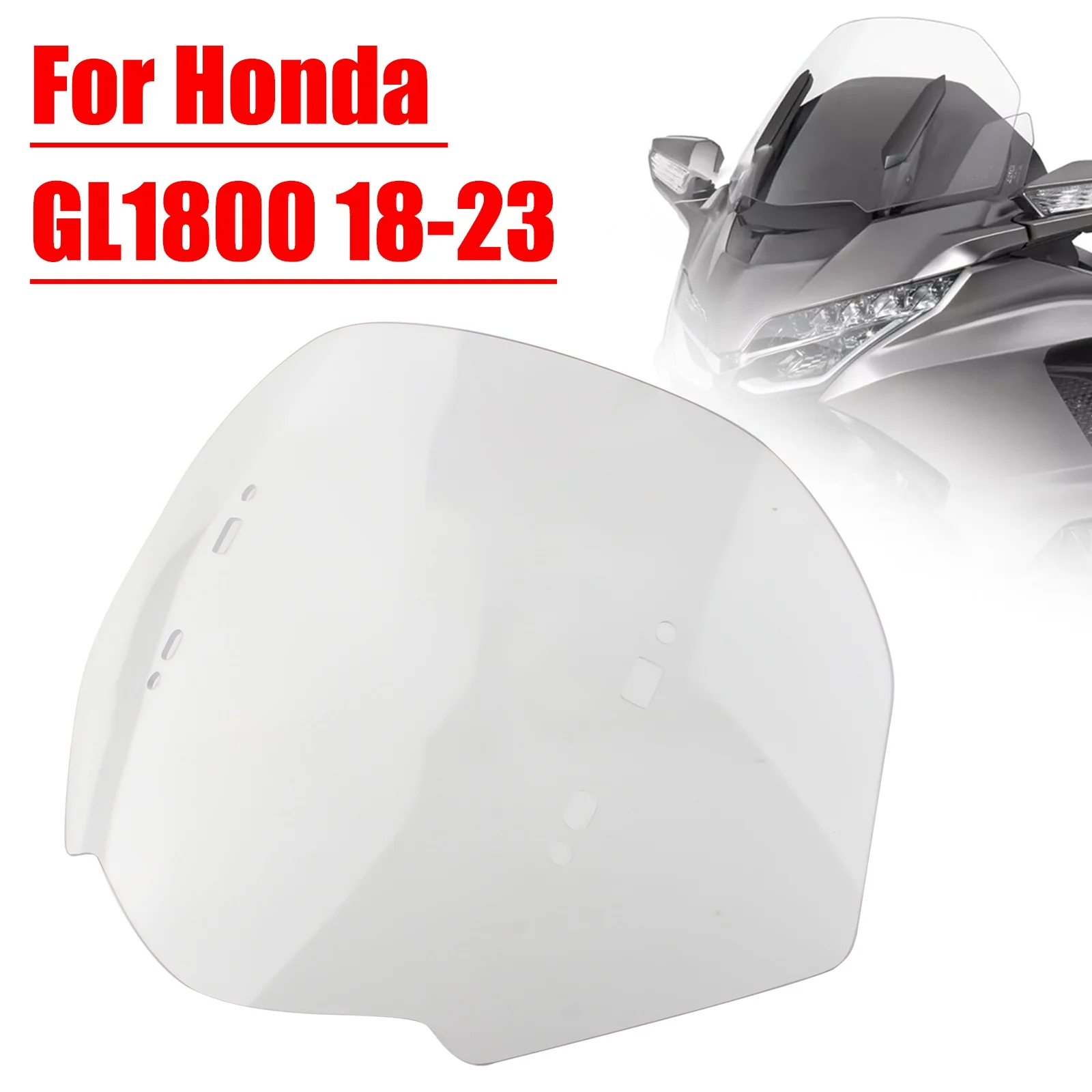 15 "الزجاج الأمامي للدراجات النارية الزجاج الأمامي ملحقات واقي الزجاج الأمامي لهوندا GL1800 2018-2023