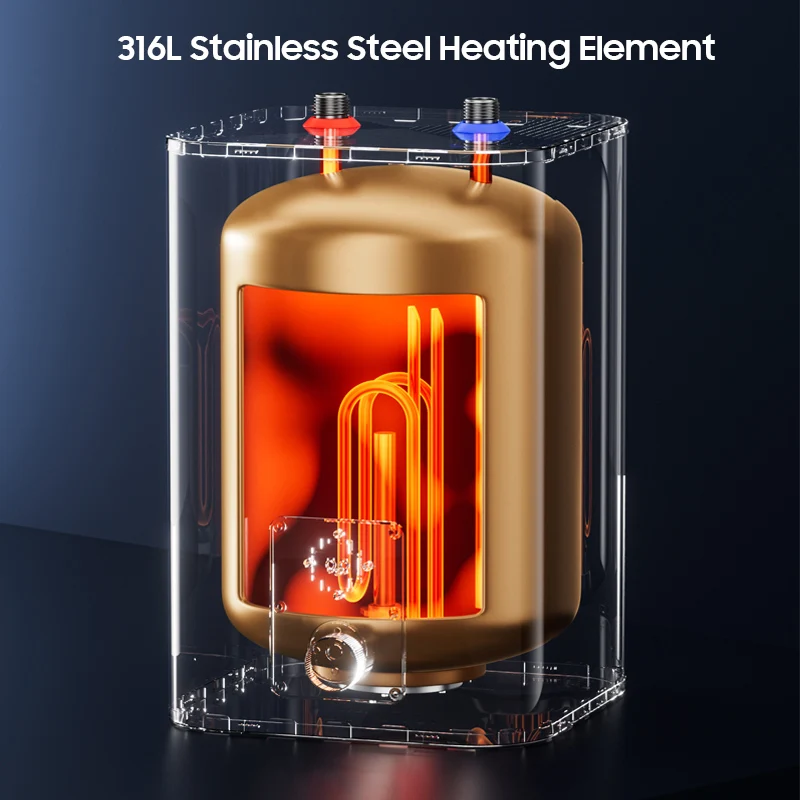 New Arrival Mini 10L/15L Electric Hot Water Heaters Sink Tank Chauffe Eau Electrique Storage Type for Kitchen RV Outdoor Use