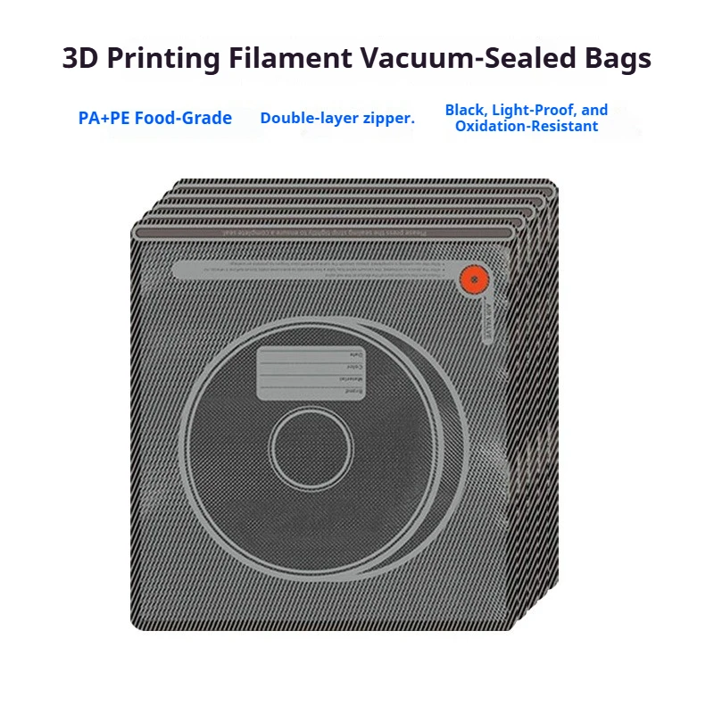 100pcs 34*32cm 3D Filament Vacuum Storage Bags Kit with Pump Reusable Seal Bag Dustproof Moisture Resistant Keep Filament Dry