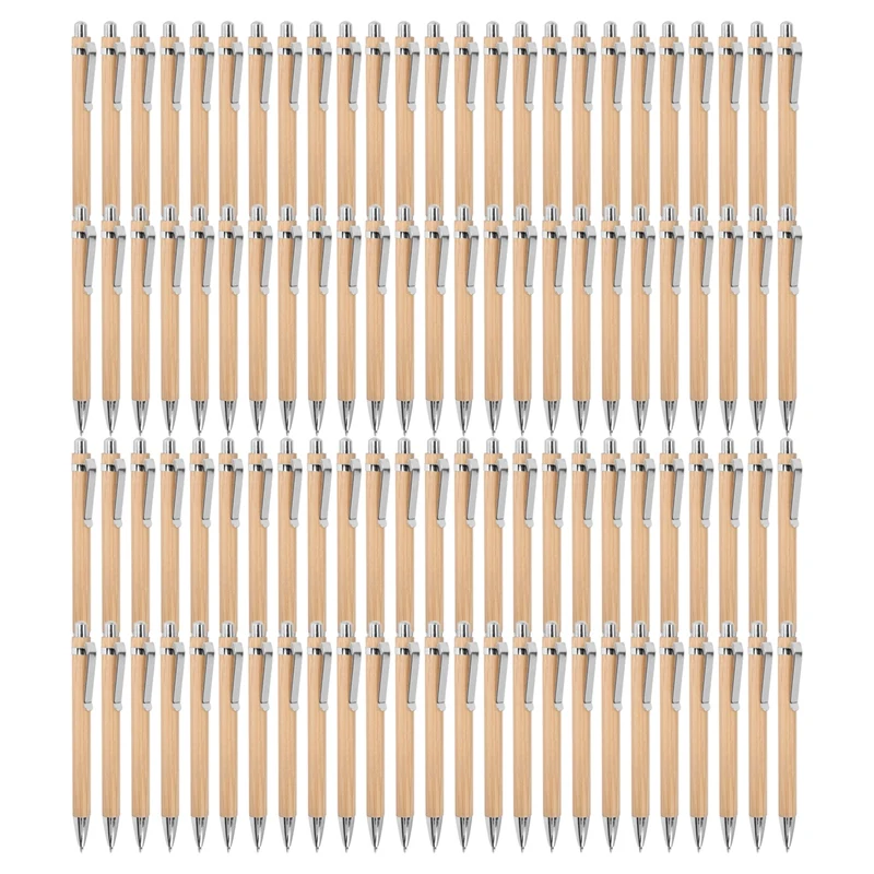 100 Pcs/Lot Bamboo Ballpoint Pen Stylus Contact Pen Office & School Supplies Pens & Writing Supplies Gifts