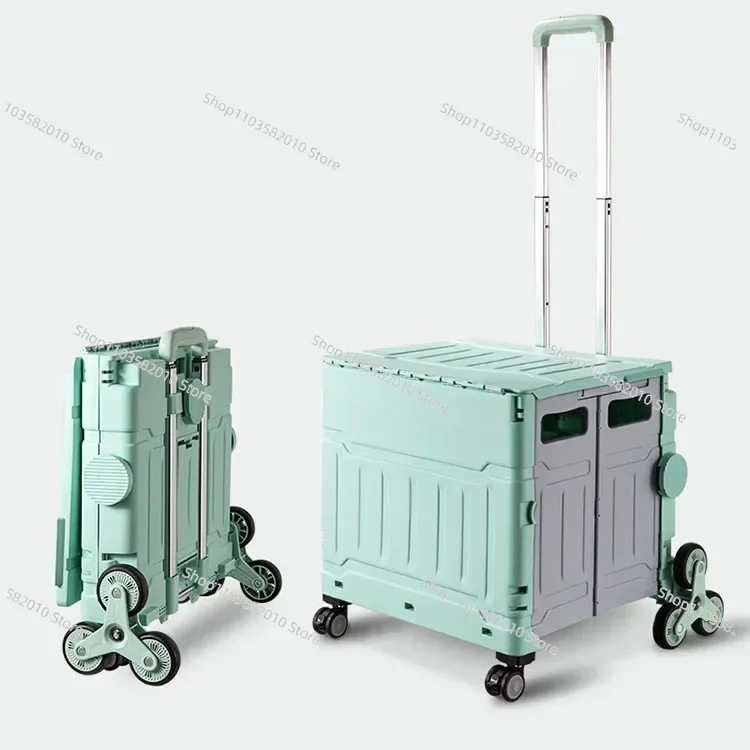 

Folding Shopping Cart, Grocery Shopping, Supermarket Household Climbing Stairs, Outdoor Camping Picnic Pull Rod