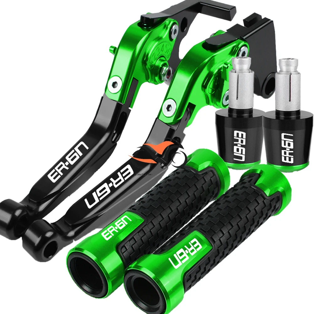 

For Kawasaki ER6N ER-6N ER 6N 2009-2016 2010 2011 2012 ER-6F ER6F Motorcycle Adjustable Brake Clutch Levers Handlebar grips ends
