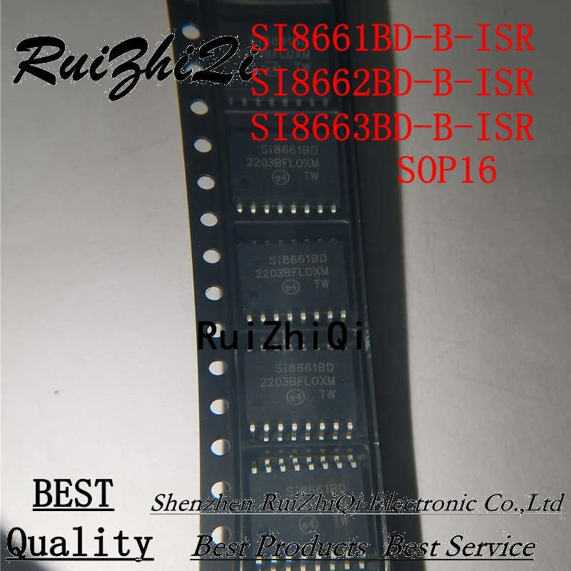 NEW 5PCS/LOT SI8661BD-B-ISR   SI8661BD SI8662BD-B-ISR  SI8662BD SI8663BD-B-ISR  SI8663BD SOP16 IN STOCK