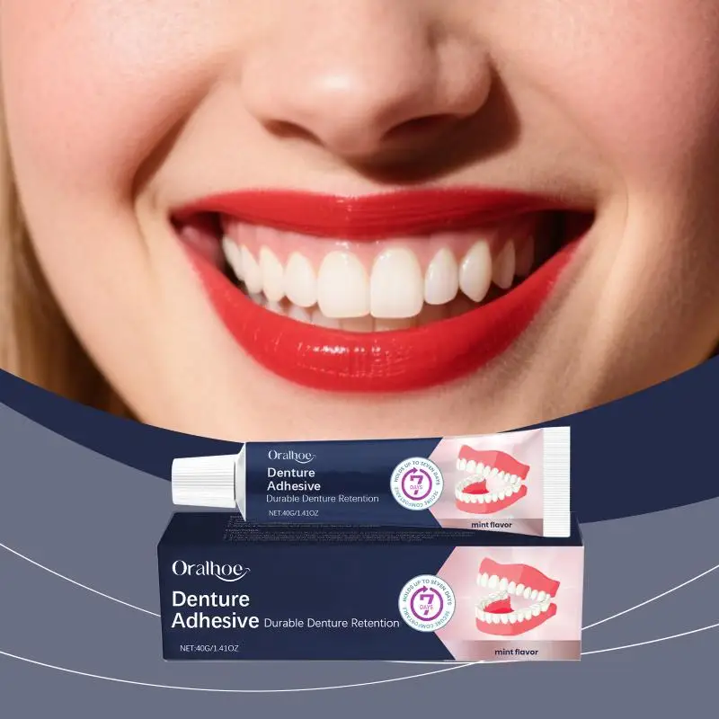 Dental Implant Adhesive Strong Hold for Dentures Secure Fit Oral Comfort Long Lasting Formula for Smile Enhancement