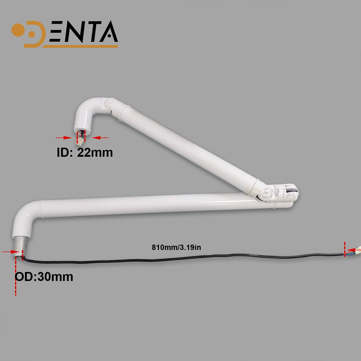 Dental Chair Unit LED Light Arm Lamp Aluminum Mounting Post Fit for Belmont Celeb A-dec view 6