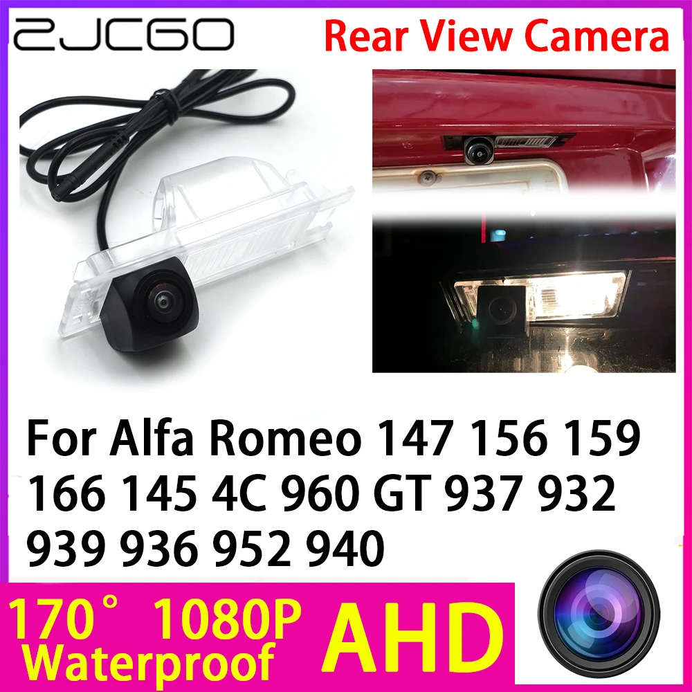 

AHD 1080P Reverse Rear View Camera Night Vision Waterproof for Alfa Romeo 147 156 159 166 145 4C 960 GT 937 932 939 936 952 940