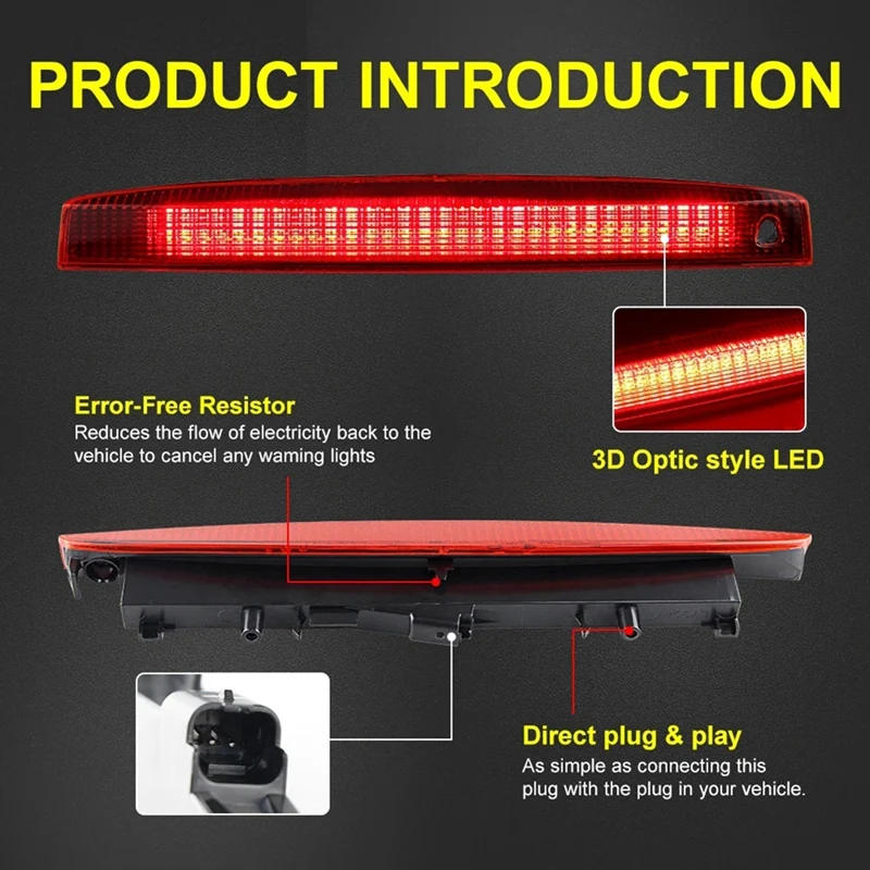 8200175538 Car 3RD Third Brake Light For Renault Megane MK2 MK II 2003-2008 Rear Tail Light LED High Third Stop Lamp Accessories