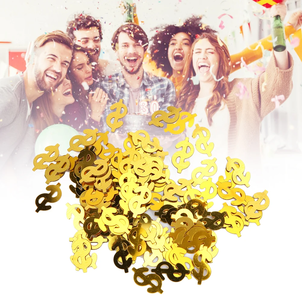 60g Dollar Sign Shaped Throwing Confetti Table Scatters Wedding Party Decorations