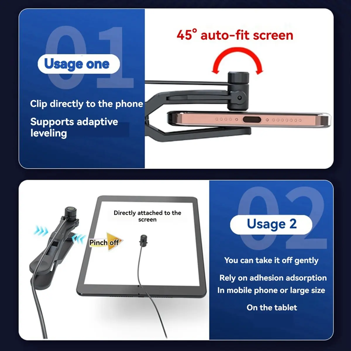 AB53 Screen Clicker Universal Simulated Finger Continuous Click Automatic Click Device Suitable for Games Live Broadcast Like