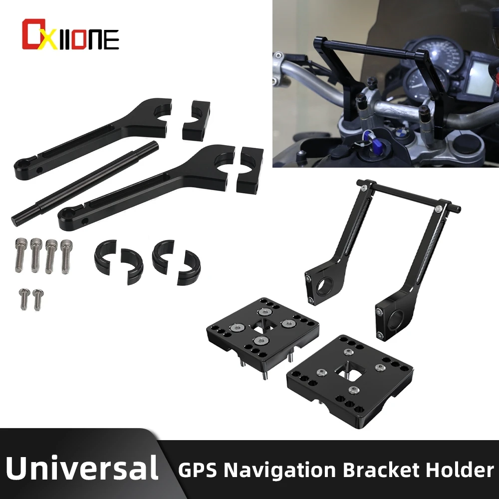 12MM GPS Holder Bar Clamp Navigation Bracket For Yamaha WRF YZ YZF 125 250 450 Motorcycle CNC GPS Phone Holder Mounting Arm Kits