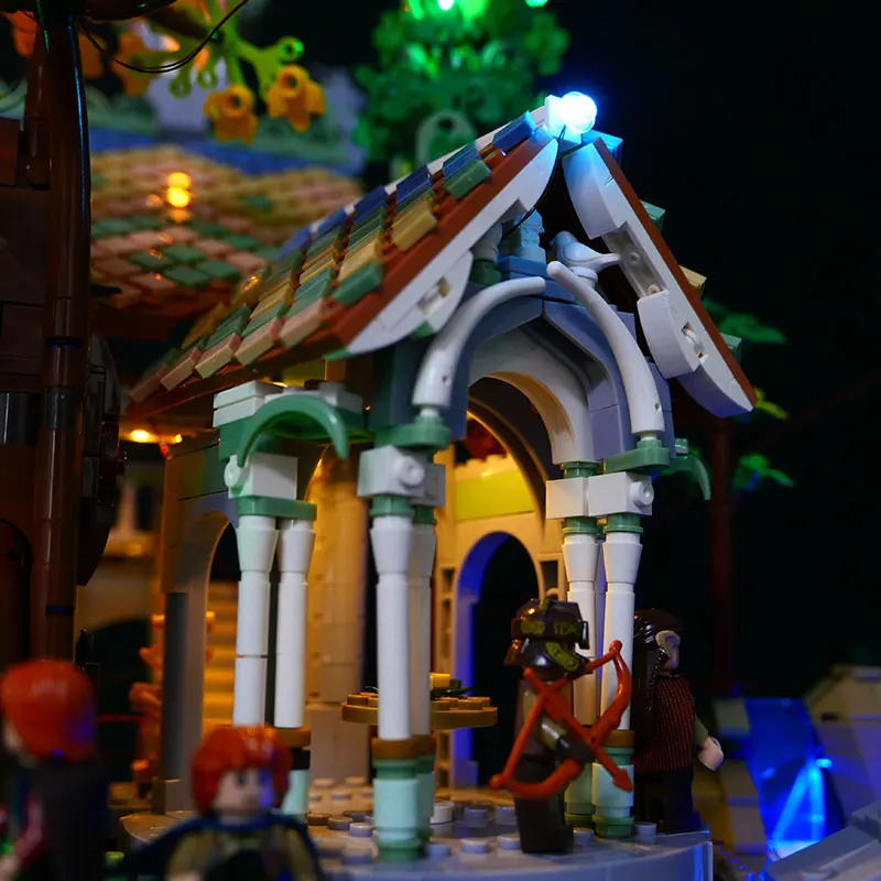 Kit de luz LED para LEGO 10316, el Señor de los Anillos: lámpara Rivendell, regalo DIY (no incluye bloques de construcción, kits de ladrillos, modelo)