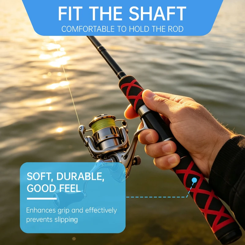 Dual-color Anti Skid Fishing Rod Non-slip Heat Shrink Tube Handle Protective Wrap Waterproof Cover 15 18 20 22 25 30 40 50 60mm
