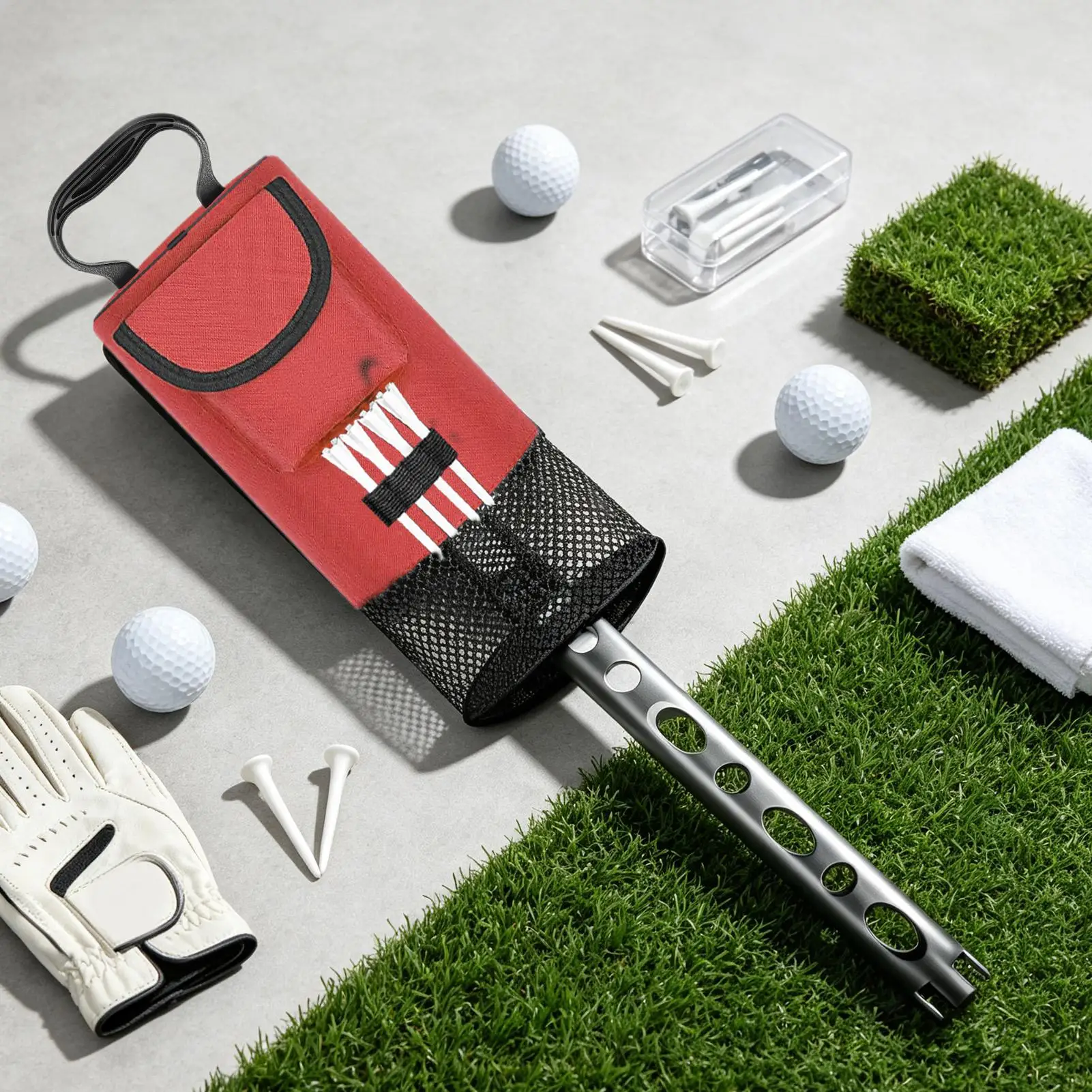 Golf Shagger Bag Heavy Duty Nylon Cloth Large Capacity Storage Holds 70 Balls Pocket Shagger For Men Women Professionals view 4