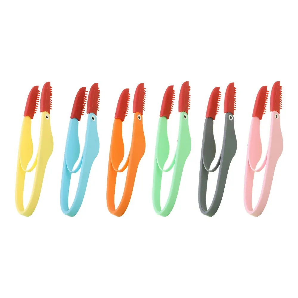 Pente removedor de silicone para pequenos gatos e cães, Pet Grooming Tools, Escova de limpeza