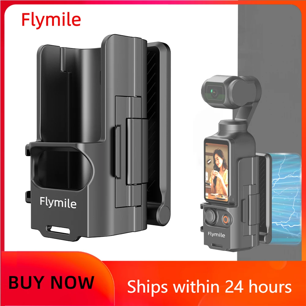 Flymile Pocket 4 Magnetic Mount Holder Multifunctional Tabletop Base Bracket Adjustable for DJI Pocket 3 Accessories