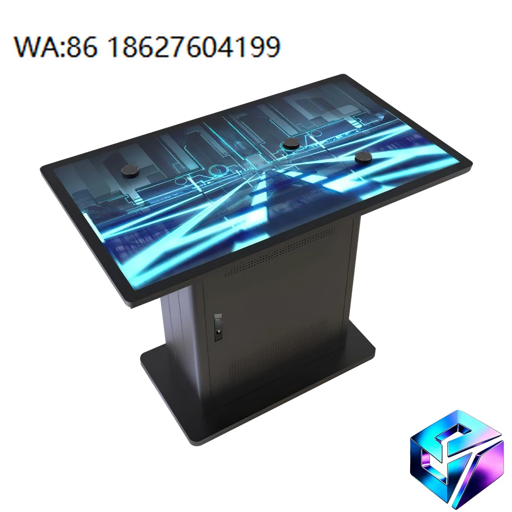 Interactive Multi Touch LCD Advertising Kiosk Intelligent Object Recognition Table SDK Custom For Airport Commercial Use