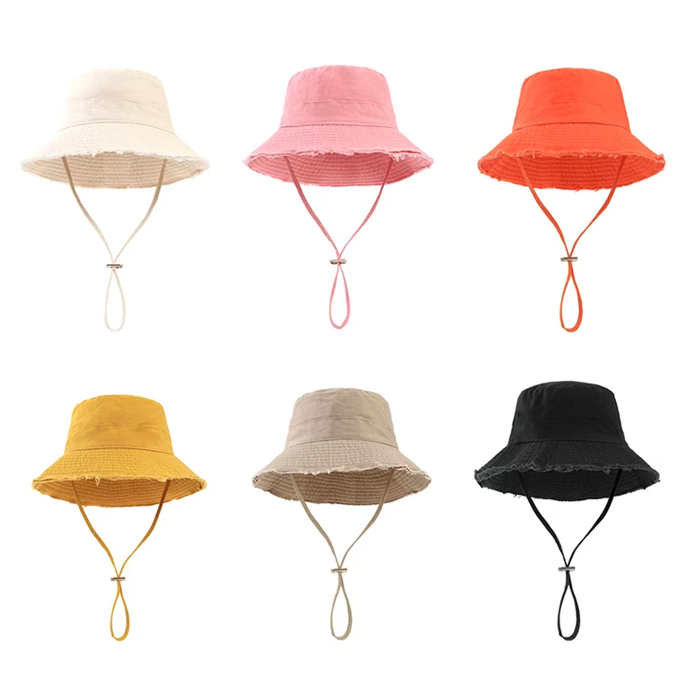 

Сплошная цветная складная рыбацкая шляпа с широкими полями, повседневная панама для путешествий на открытом воздухе