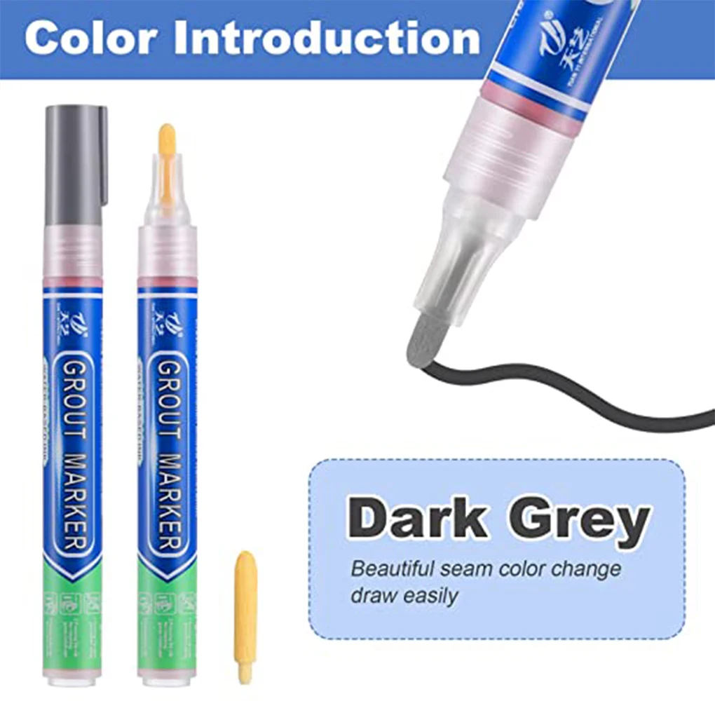 Riparazione penna per piastrelle Piastrelle in ceramica Riempitore per spazi vuoti Penne per stuccatura Restauratore per malta