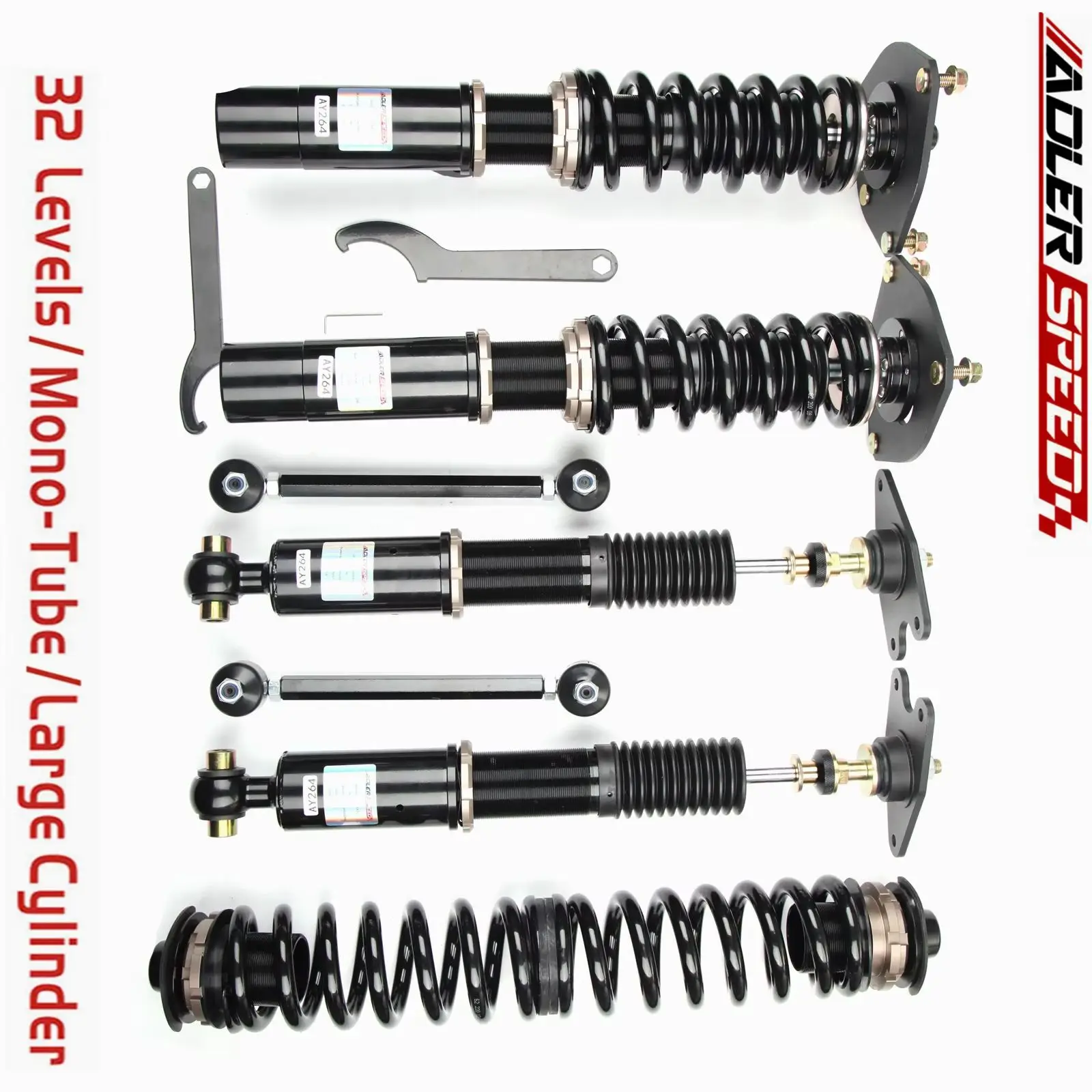 

ADLERSPEED 32 Way Adjustable Coilovers Suspension kit for BMW 3 Series F30 328i 335i 12-18