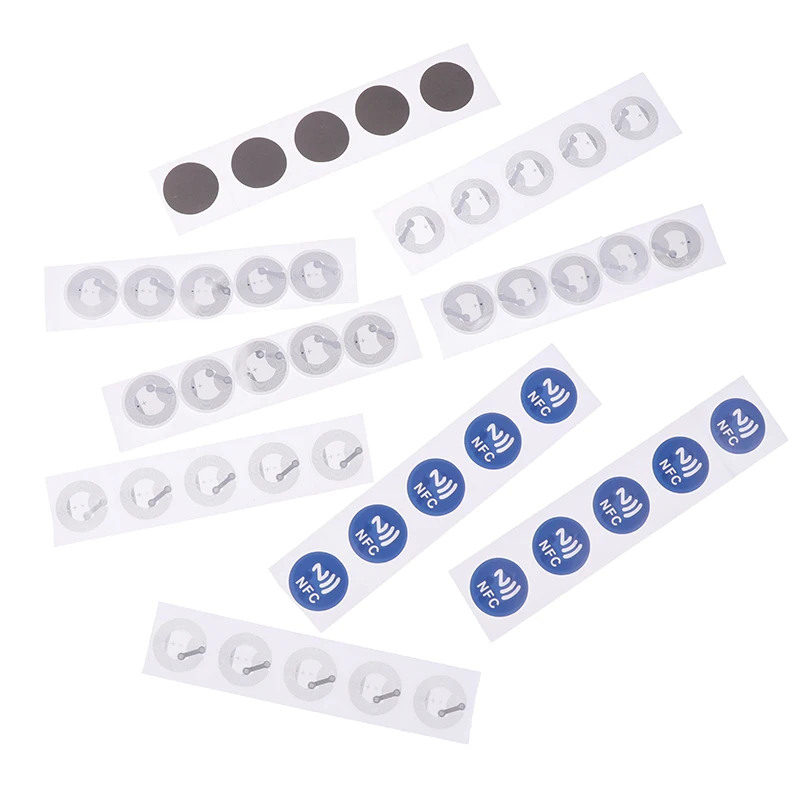 1/20/50Pcs NFC Labels Stickers Badges Label Sticker RFID Electronic Tag Rewritable Secret Key Sticker NFC Tags Ntag213 Ntag215
