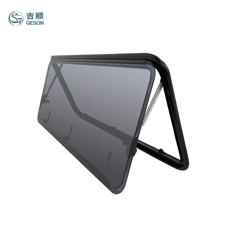 Jishun RV Push Out Extrapolated Window 700*400 Trailer Window Mosquito Fly Screen RV Window