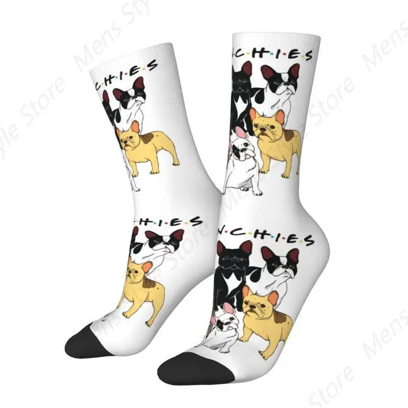 Kawaii Printing Funny Frenchies Socks for Women Men Stretch Summer Autumn Winter French Bulldog Bouledogue Crew Socks