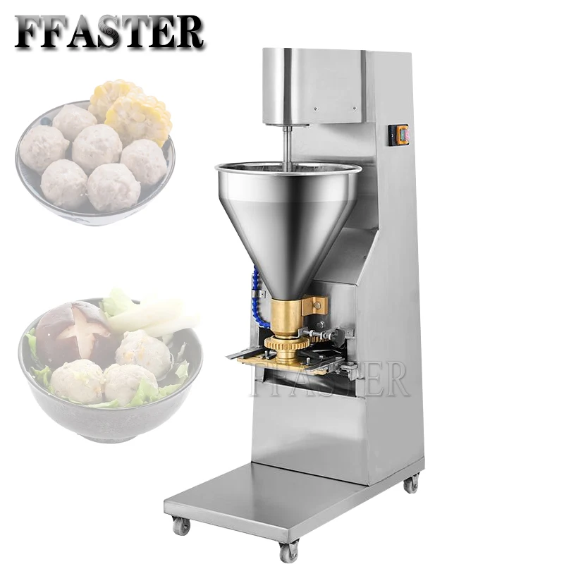 

1100W Table Top Automatic Meatball Making Machine Fish Pork Beef Meat Ball Maker Forming Machine With 16/18/22 / 26mm Moulds