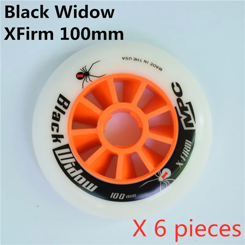 MPC Track ATTACK Orange XFirm 110mm Inline Speed Skating Wheel for Road / Street Asphalt Concrete Outdoor Race Skating 6p 8p