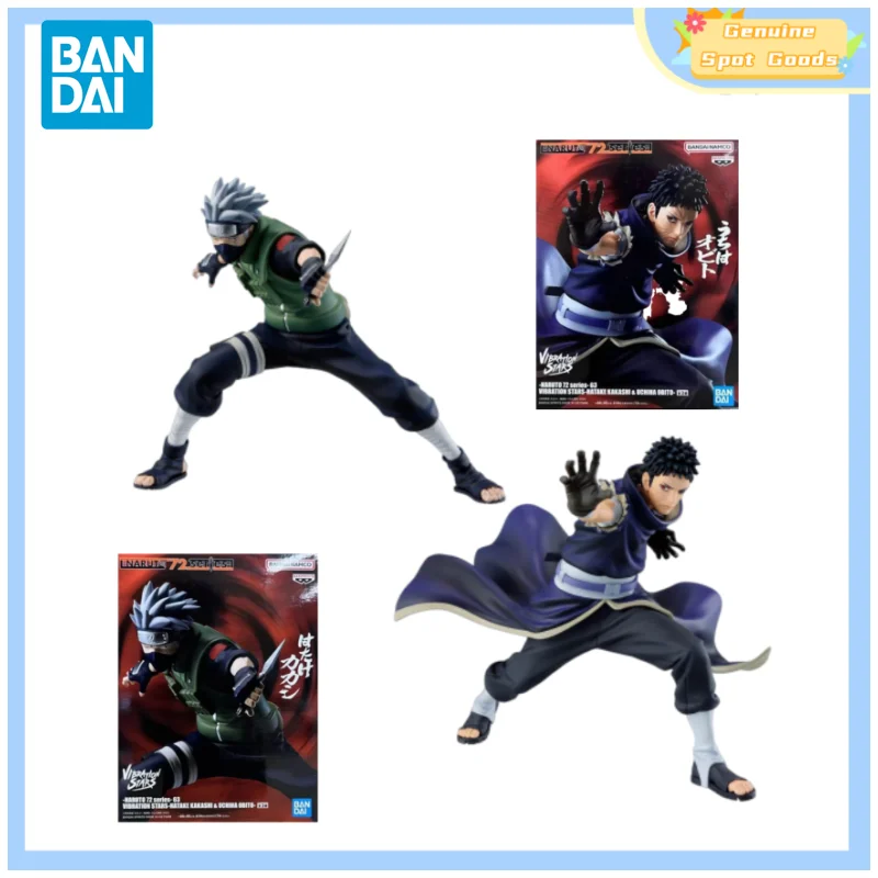 

Genuine Bandai NARUTO 72 series 63 VIBRATION STARS HATAKE KAKASHI & UCHIHA OBITO Anime Action figures model toys Gift for Kids