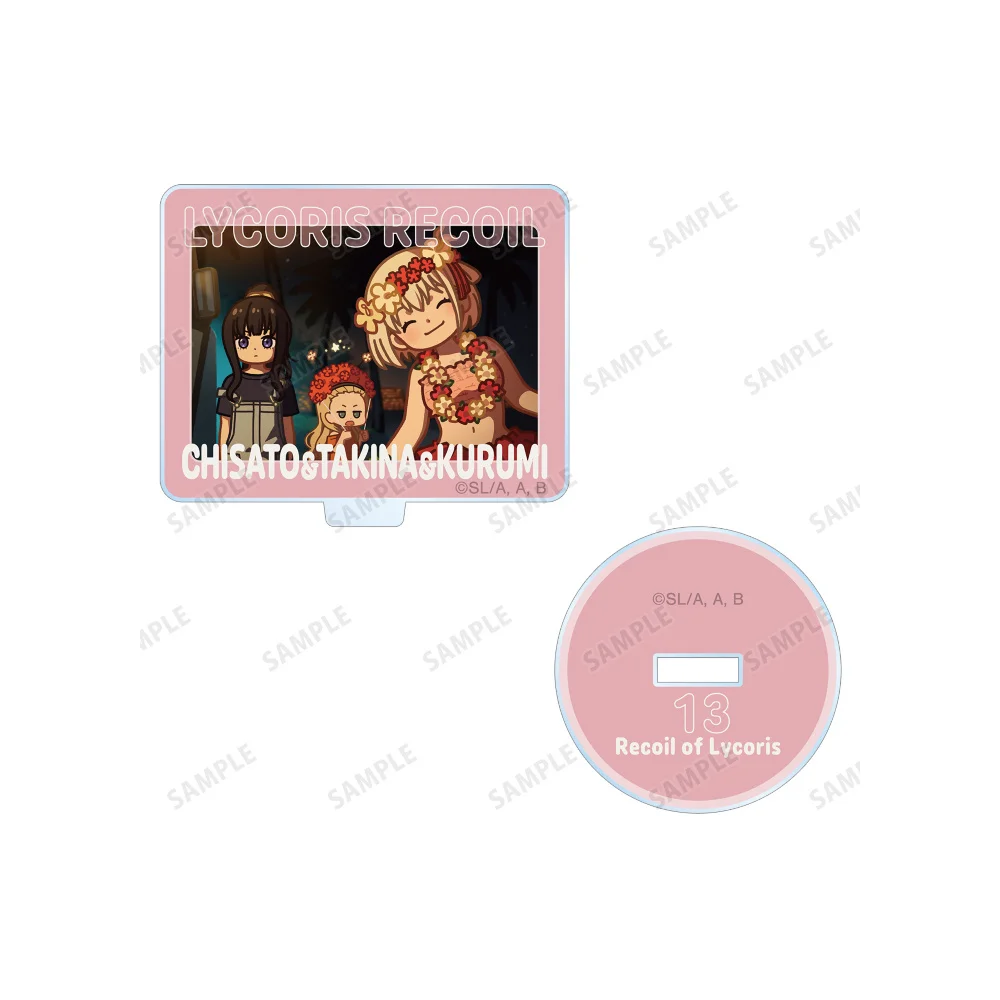 10CM Charm Anime Lycoris Recoil Acrylic Stand Keychain Cosplay Characters Ornament Accessories Goods Collection Christmas Gifts