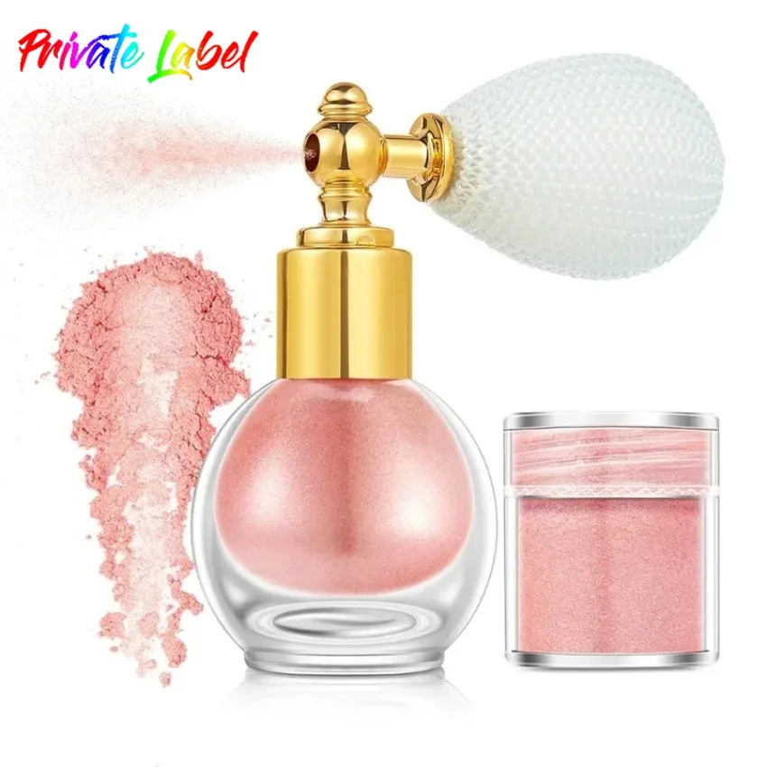 

Private Label 10colors Brightening Glitter Spray Pigemented Diamond High Gloss Silky Powder Eyeshadow Powder Spray Bulk Makeup