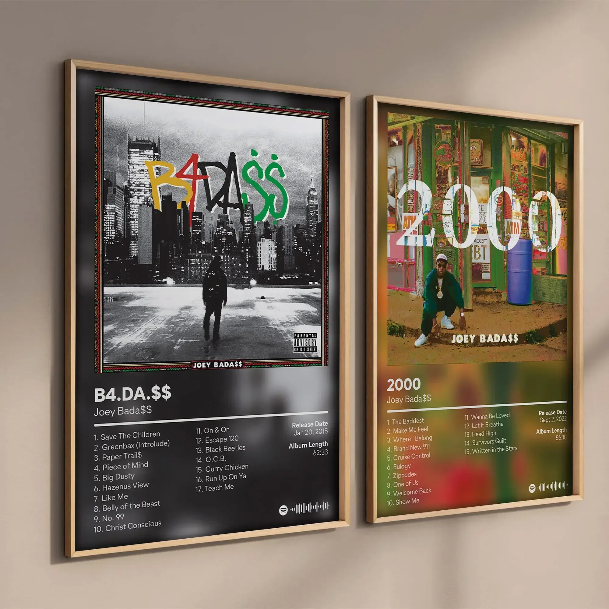 Pop Rap Music Album Cover Artist Joey Badass Poster Aesthetic Rapper Hip Hop Rock Canvas Painting Room Home Wall Decor