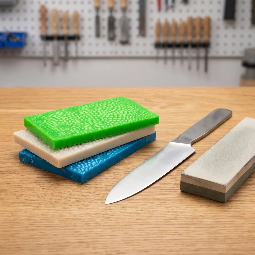 1 PC - Resin Material Scale-Patterned Knife Handle Scales - Spec for Homemade & DIY Knife Handle Crafting 120x38x8MM